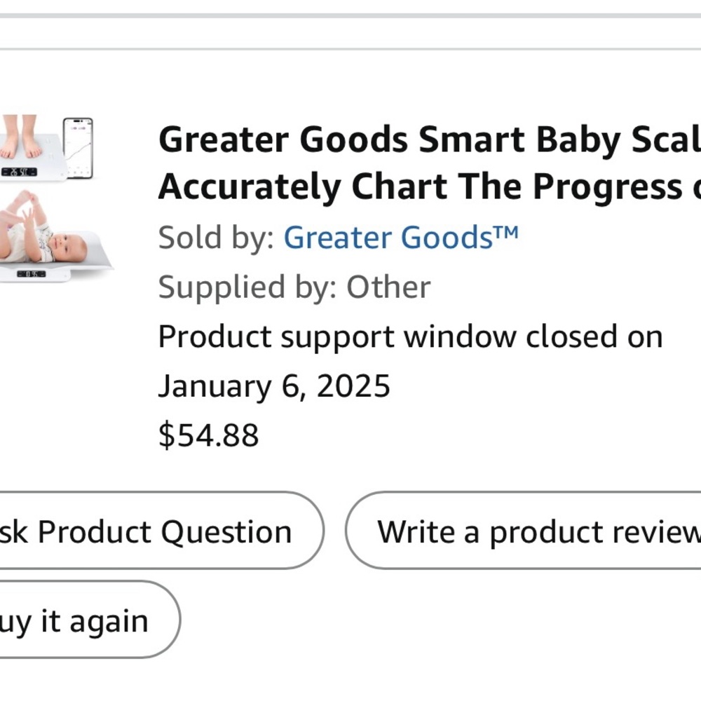 Smart Baby Scale - White